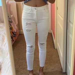 PACSUN White Ripped Jeans